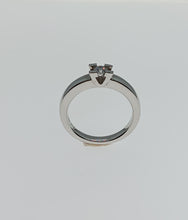 Cargar imagen en el visor de la galería, ANILLO ORO BLANCO 1ª LEY 18 KTES Y DIAMANTE 1411560BS