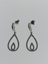 Cargar imagen en el visor de la galería, PENDIENTES ORO BLANCO 1ª LEY 18 KTES 29267/1WA