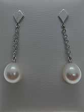 Cargar imagen en el visor de la galería, PENDIENTES ORO BLANCO 1ª LEY 18 KTES 564256A