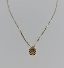 Cargar imagen en el visor de la galería, GARGANTILLA ORO 1ª LEY 18 KTES CON DIAMANTE 56103748G