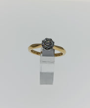 Cargar imagen en el visor de la galería, ANILLO ORO 1ª LEY 18 KTES Y DIAMANTES 145661YBS