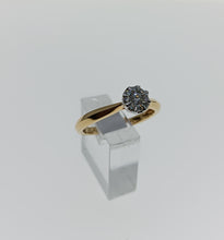 Cargar imagen en el visor de la galería, ANILLO ORO 1ª LEY 18 KTES Y DIAMANTES 145661YBS