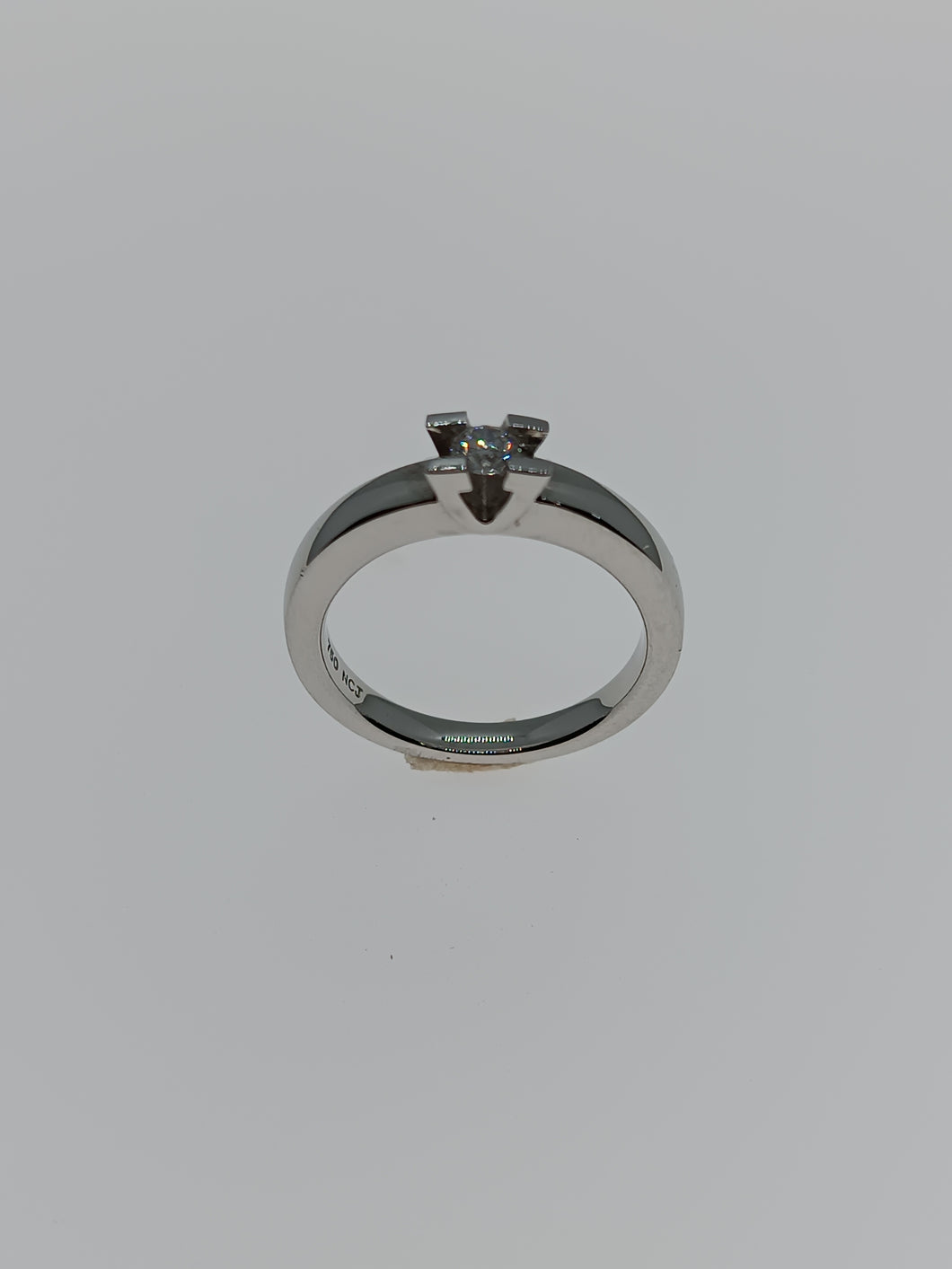 ANILLO ORO BLANCO 1ª LEY 18 KTES Y DIAMANTE 1411560BS