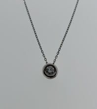 Cargar imagen en el visor de la galería, GARGANTILLA ORO BLANCO 1ª LEY 18 KTES Y DIAMANTE 428132SBG
