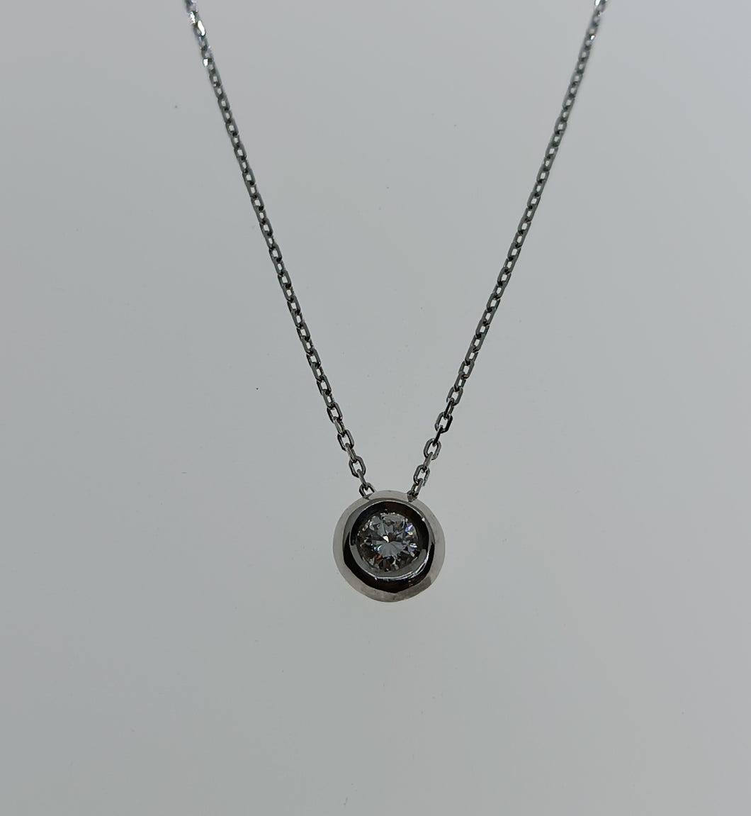 GARGANTILLA ORO BLANCO 1ª LEY 18 KTES Y DIAMANTE 428132SBG