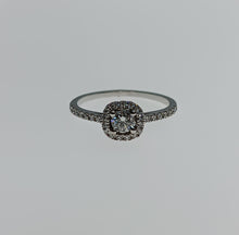 Cargar imagen en el visor de la galería, ANILLO ORO BLANCO 1ª LEY 18 KTES Y DIAMANTES SO-836
